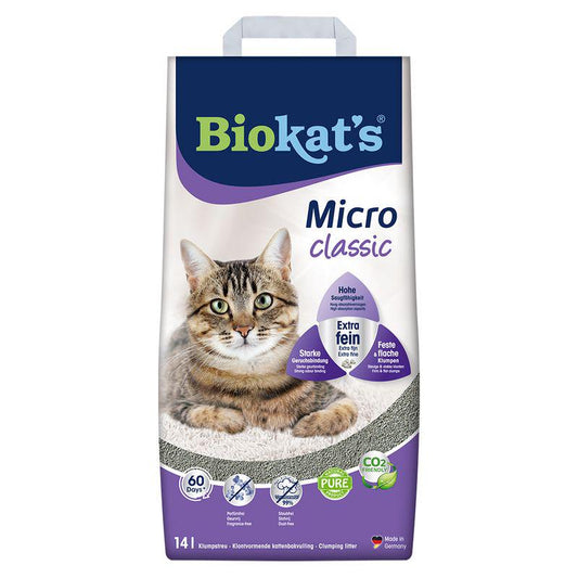 Fine-grain cat litter with odour control