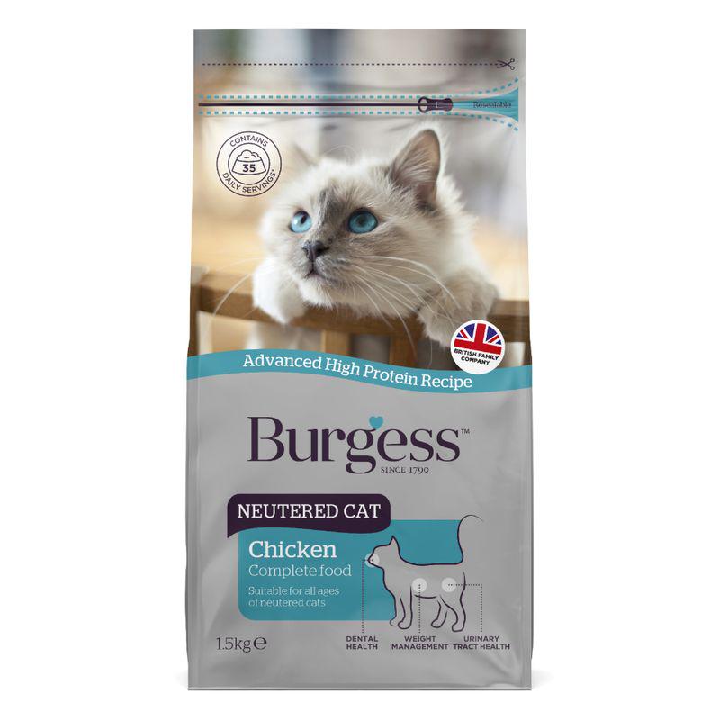 Burgess Neutered Cat with Chicken