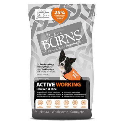 High-energy chicken dog food