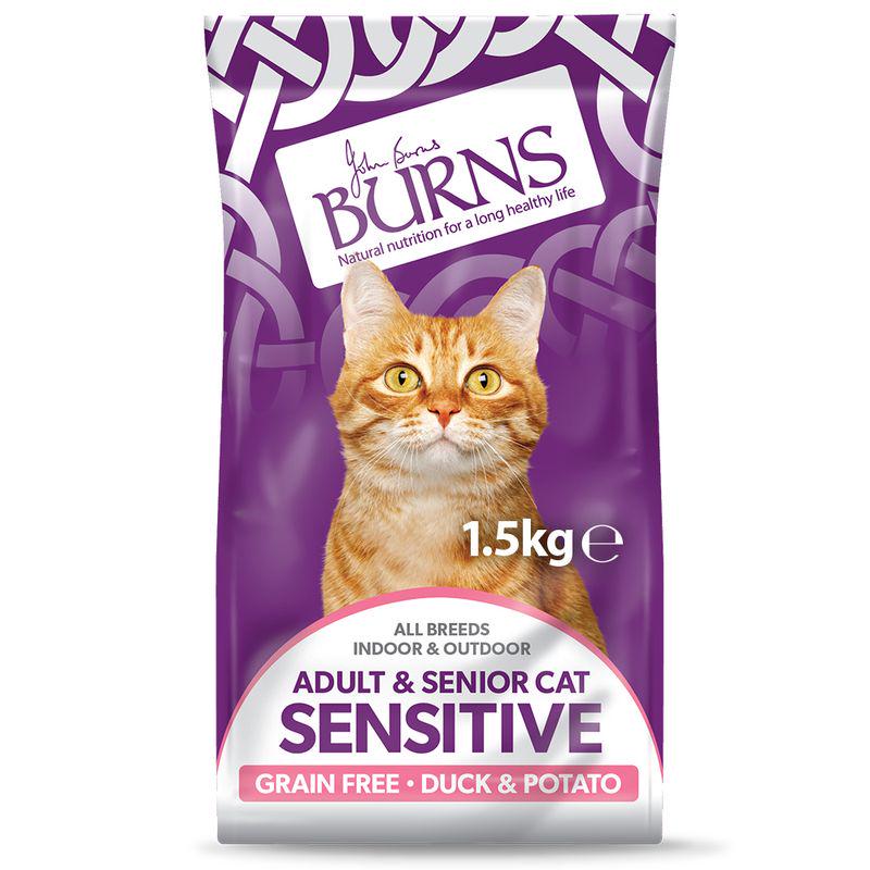 Burns Adult & Senior cat Sensitive Food