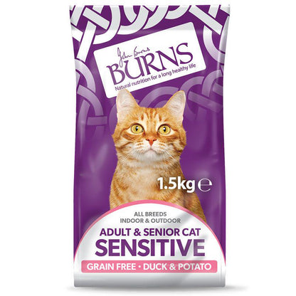Burns Adult & Senior cat Sensitive Food
