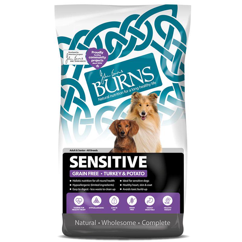 Burns Adult and Senior Sensitive Grain-Free - Turkey and Potato