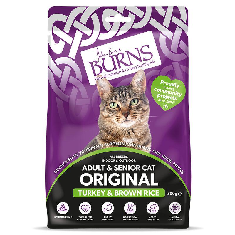 Burns Adult and Senior Cat Original Turkey and Brown Rice