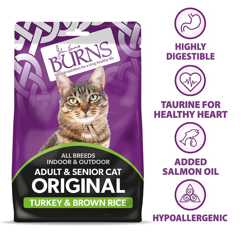 Burns Adult and Senior Cat Original Turkey and Brown Rice