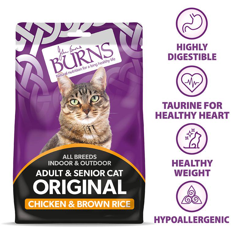 Burns Adult and Senior Cat Original Chicken and Brown Rice