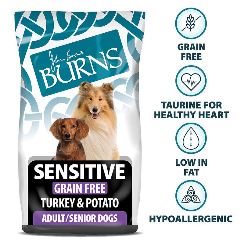 Burns Adult and Senior Sensitive Grain-Free - Turkey and Potato