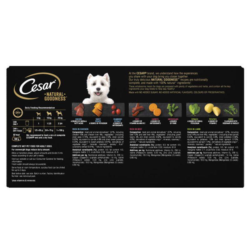 Natural dog food selection