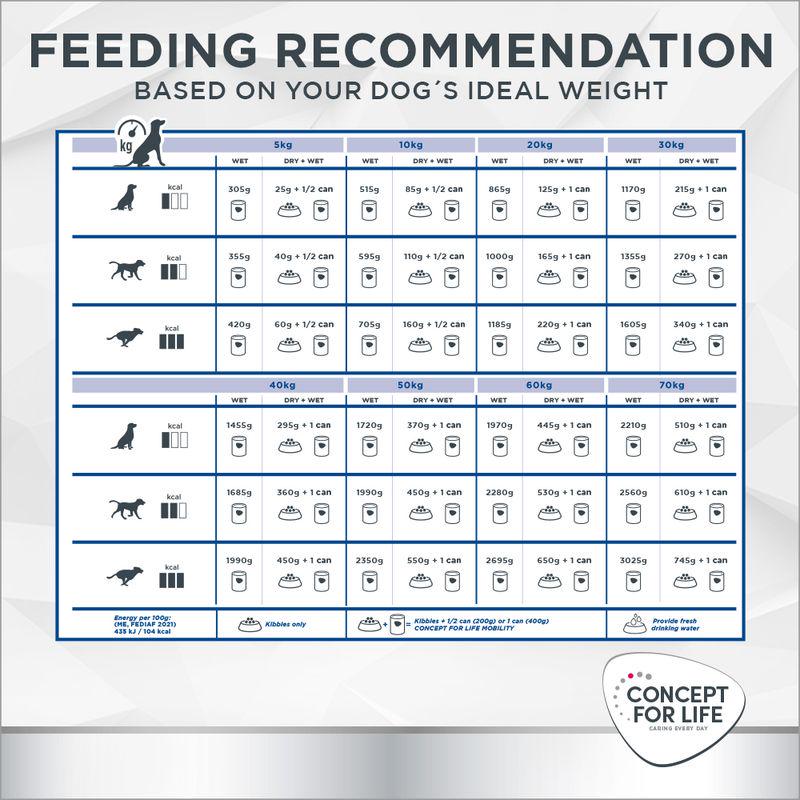 dog food concept mobility