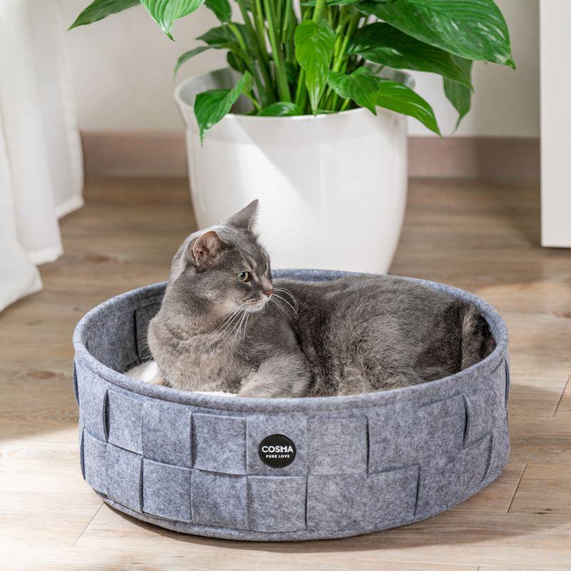 Enclosed pet sleep bed