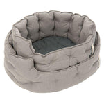 Load image into Gallery viewer, Recycled fabric dog bed
