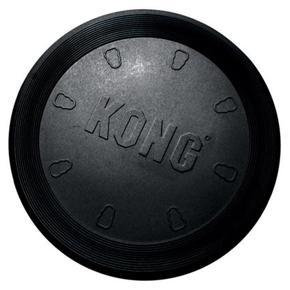 Black KONG dog toy on a white background