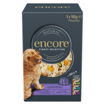 Encore dog food jelly pouch