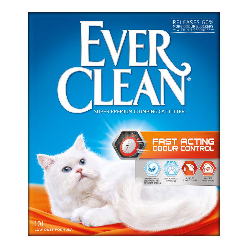 Fast acting clumping litter
