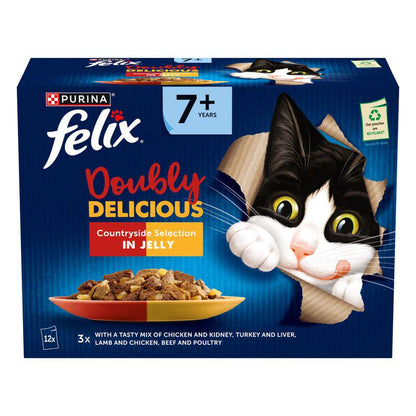 Tasty senior cat dinners