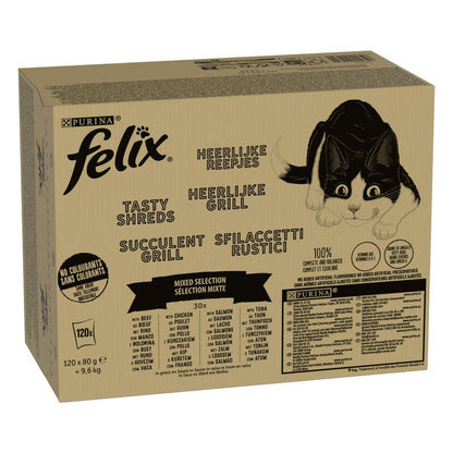 Shredded meat cat meals