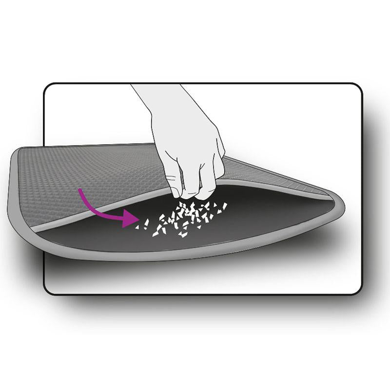 Soft mat for cat toilet area