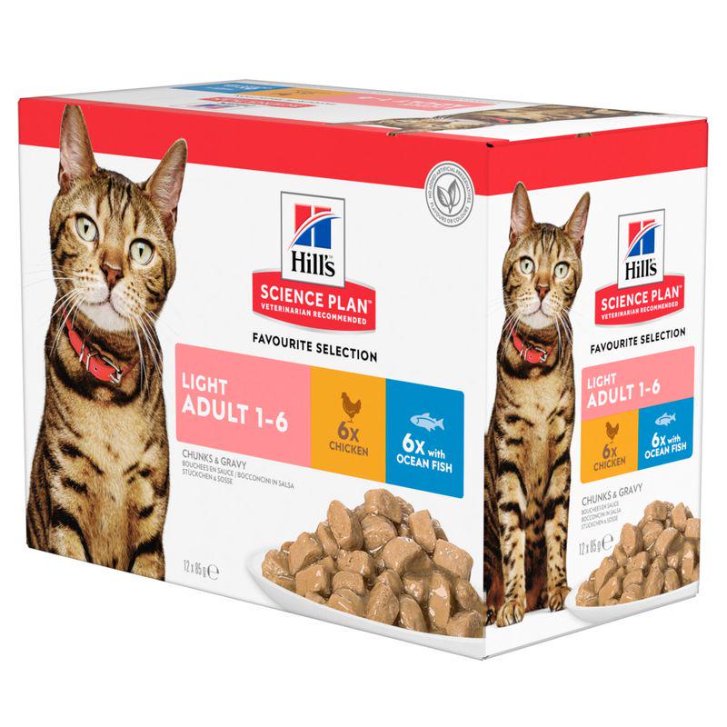 Hills chicken formula light cats