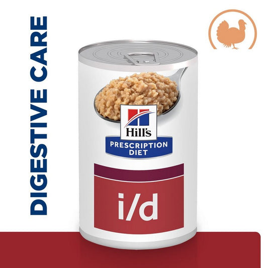 Hill’s i/d dog food tin front view