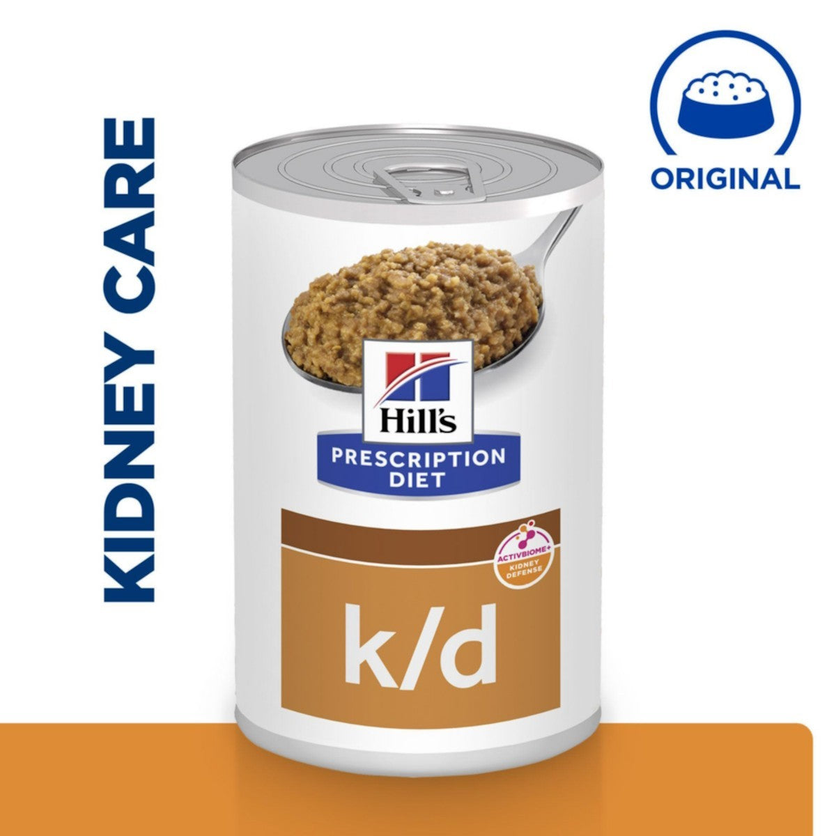 Hill’s k/d Kidney Care dog food tin