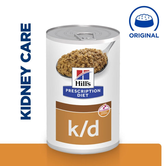 Hill’s k/d Kidney Care dog food tin