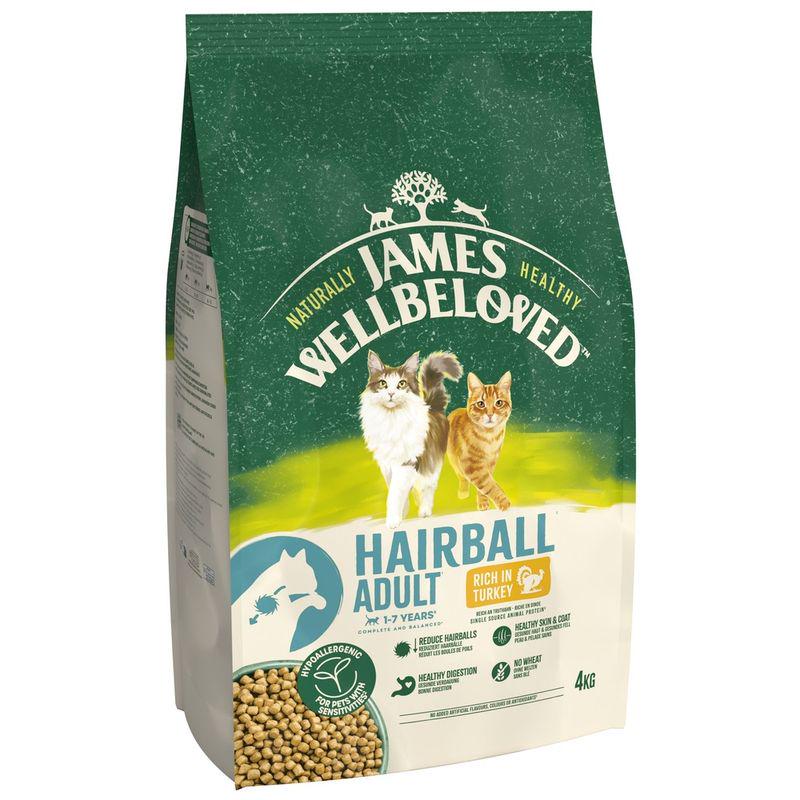 James Wellbeloved Adult Cat Hairball Hypoallergenic Turkey and Rice