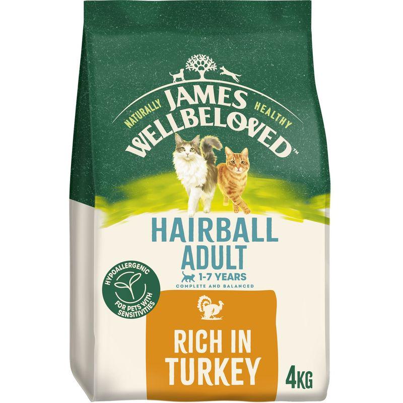 James Wellbeloved Adult Cat Hairball Hypoallergenic Turkey and Rice