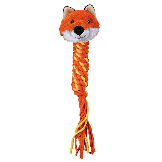 Plush and rope dog toy