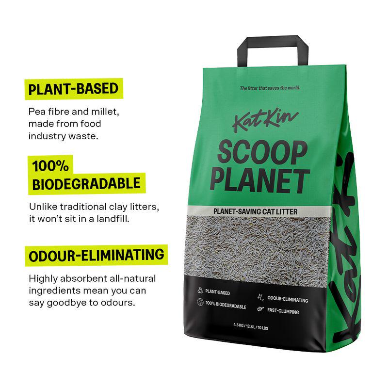 Planet-friendly cat litter