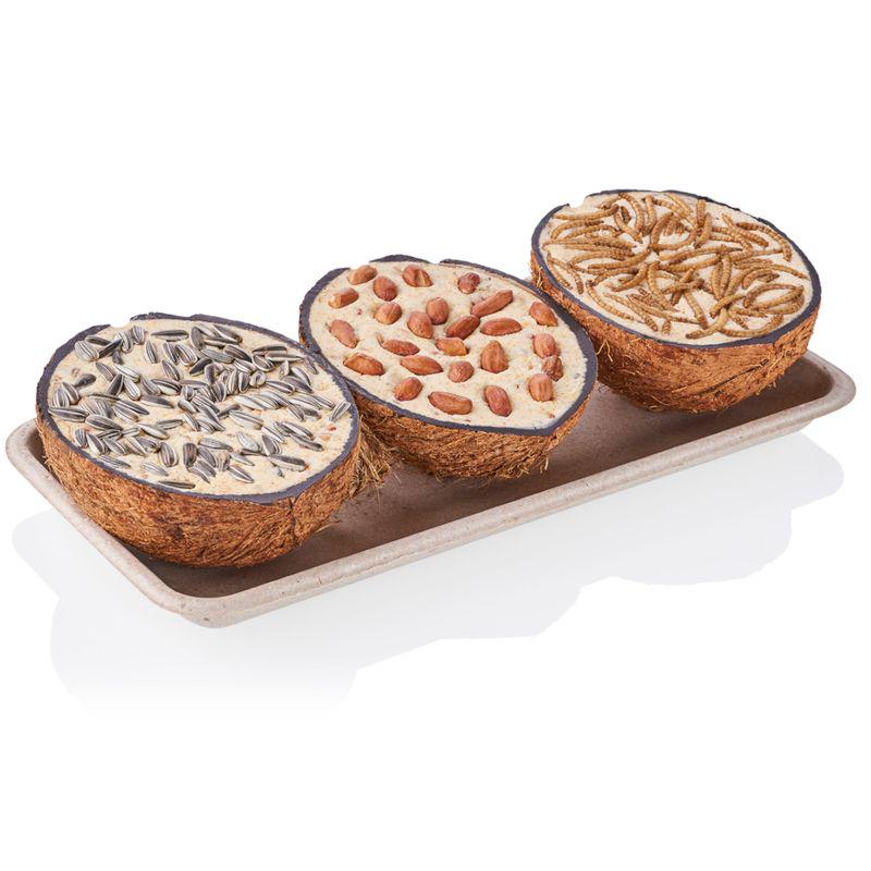 Lillebro Coconut Shells with Bird Food