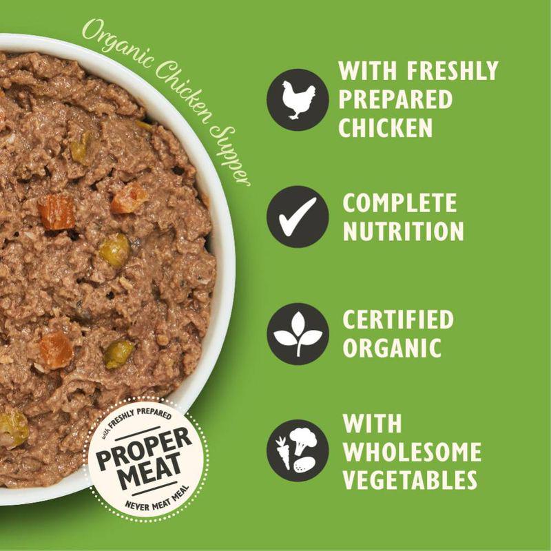 Organic dog food chicken
