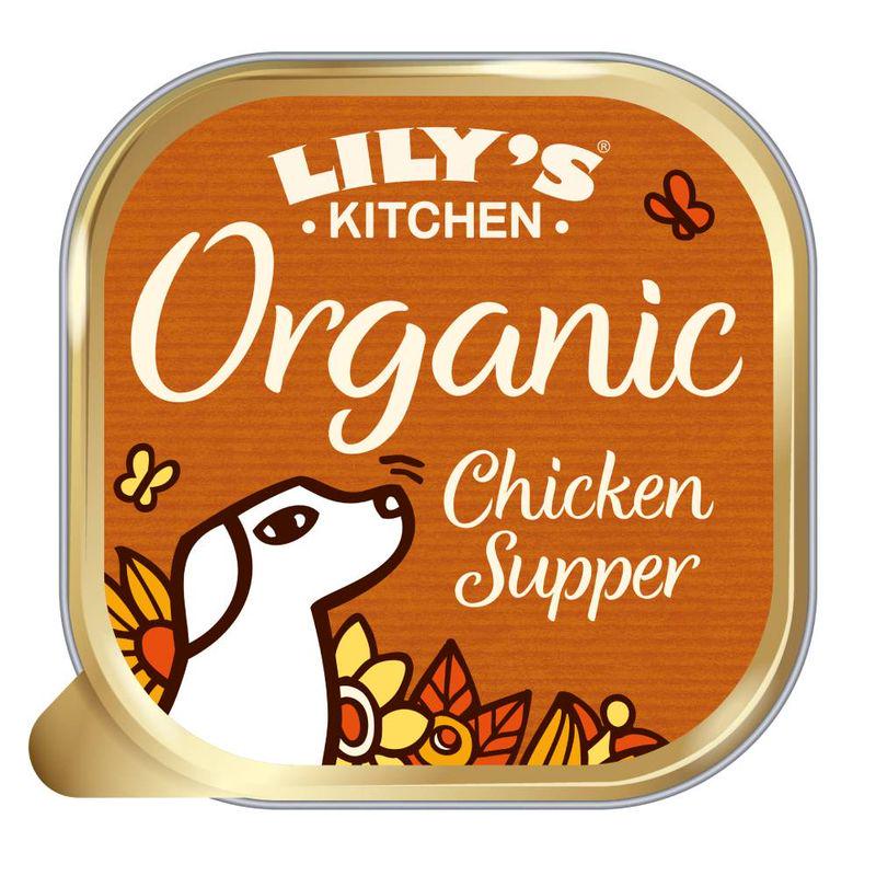 Organic chicken dog supper