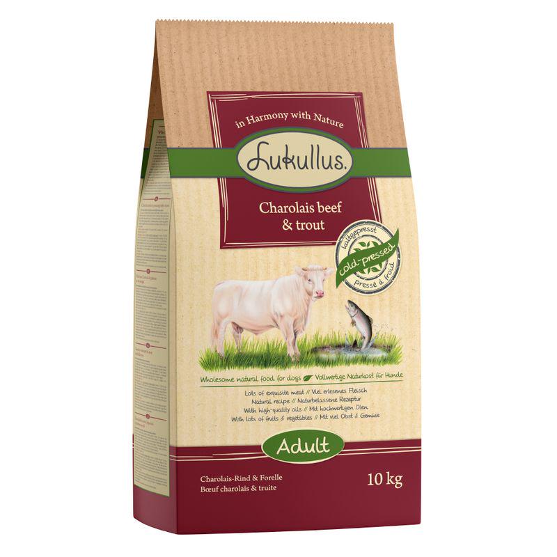 Lukullus Charolais Beed & trout Dry Dog Food 