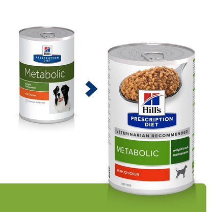 Dog eating Metabolic wet food