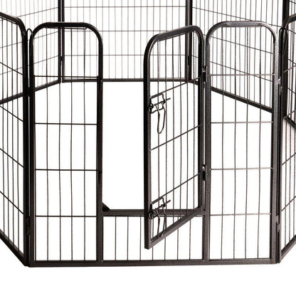 Puppy playpen metal fence