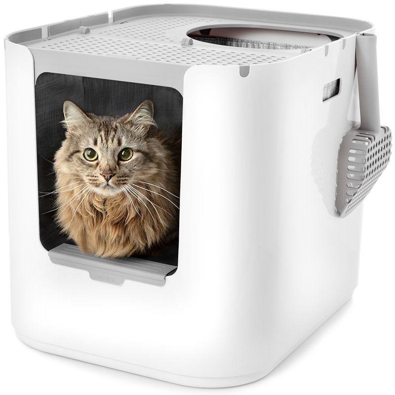 Stylish enclosed litter box for cats