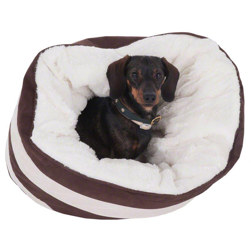 Cozy dog cave bed
