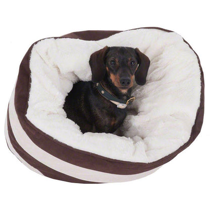 Cozy dog cave bed