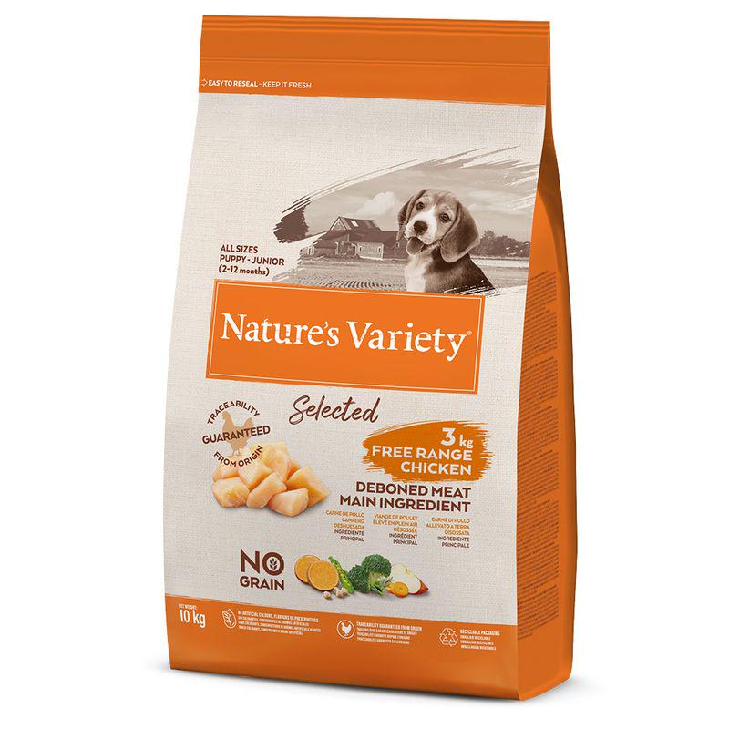 Free-range chicken puppy food