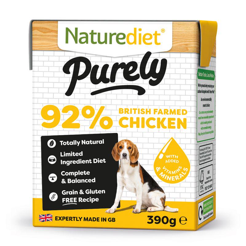 purely dog food pack