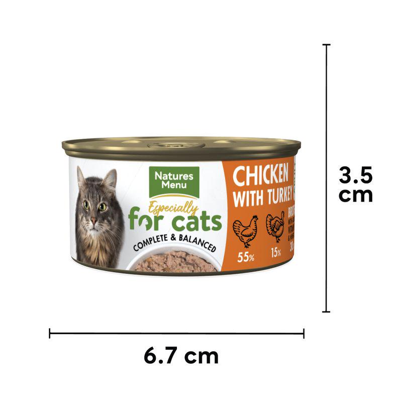 High-protein feline food
