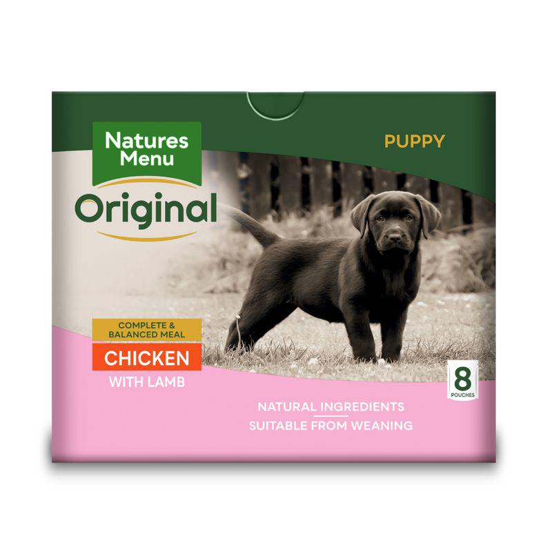 puppy chicken lamb pouches