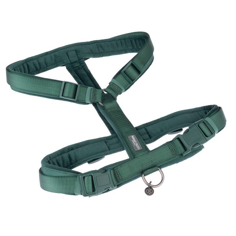 Emerald green dog harness