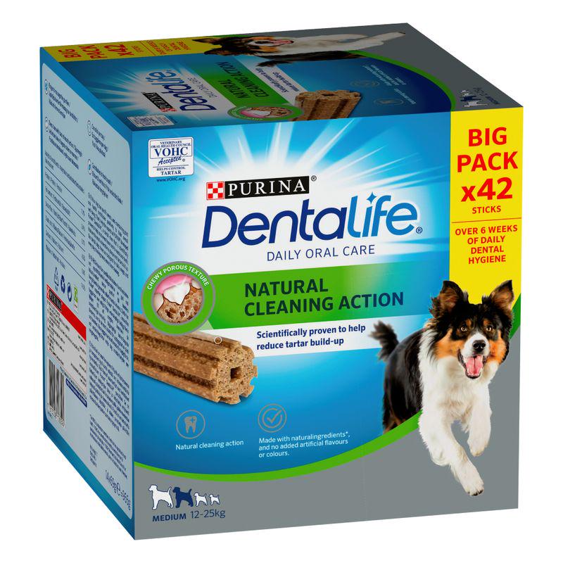 PURINA Dentalife Daily Dental Care Snacks for Medium Breed Dogs (12-25kg)