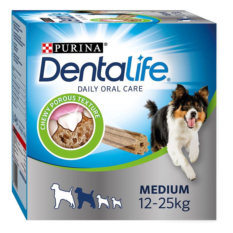 PURINA Dentalife Daily Dental Care Snacks for Medium Breed Dogs (12-25kg)