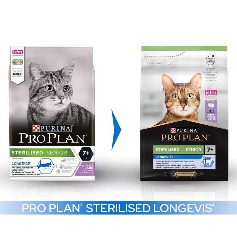 PURINA PRO PLAN Sterilised Senior 7+ Longevis - Turkey