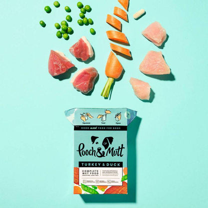 dog food with duck turkey