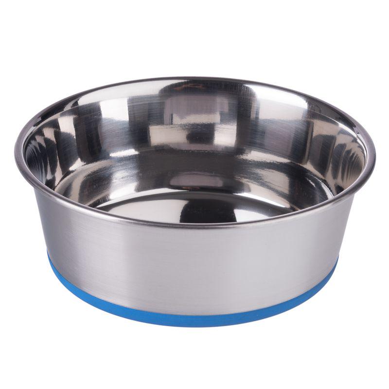 Durable steel pet bowl