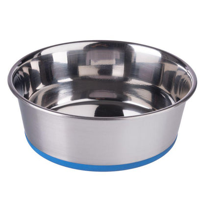 Durable steel pet bowl