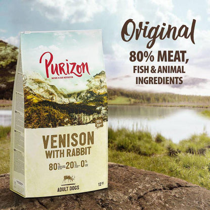 Purizon venison & rabbit kibble 12kg