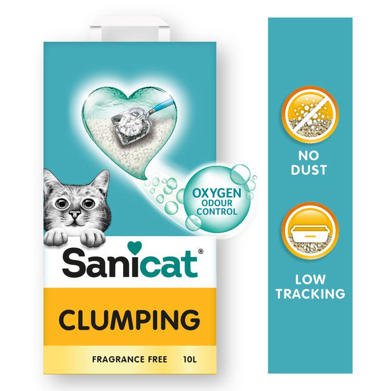 Sanicat unscented clumping litter